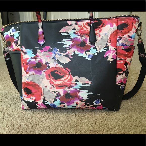 Kate Spade floral diaper bag- Navy - Picture 4 of 8